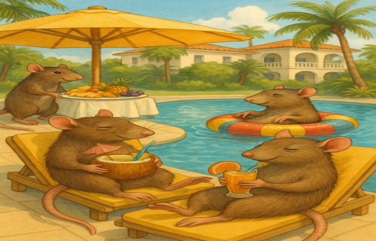 Riverside rats enjoying five star all-inclusive holiday
