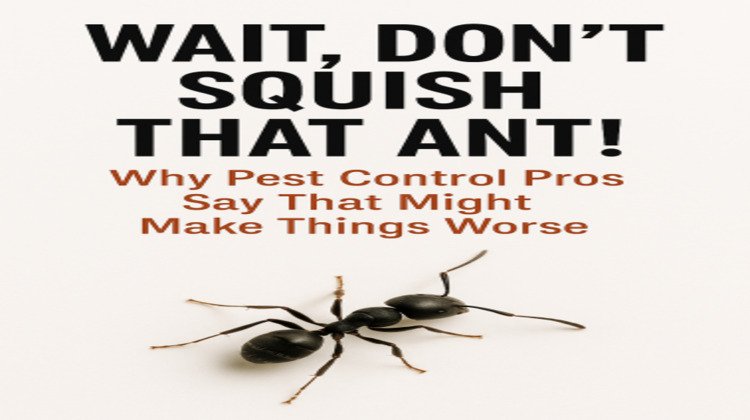 Wait, Don't Squish That Ant! Why Pest Control Pros Say That Might Make Things Worse
